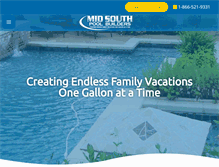 Tablet Screenshot of midsouthpoolbuilders.com